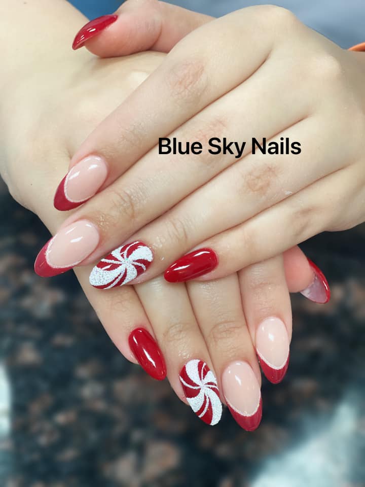 Classic pink and white ombre design
